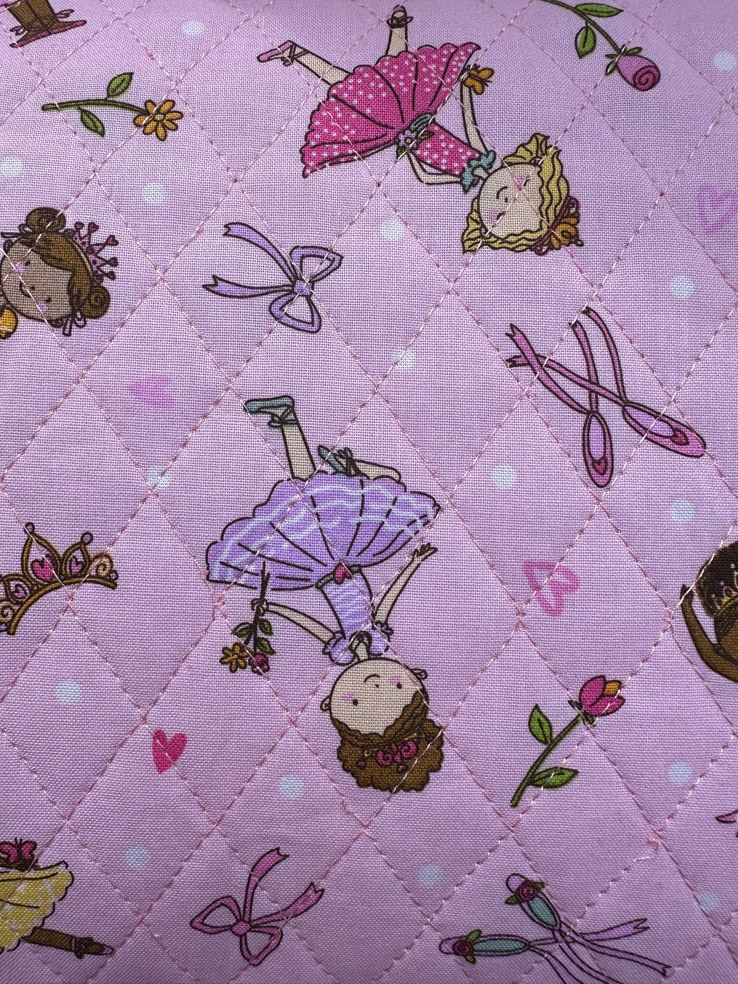 Ballerina and Hearts DFQ Cotton with Batting 18664 AAQ