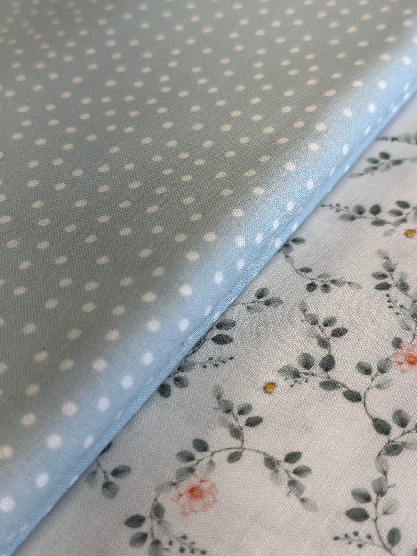 Till The Cows Come Home Chambray Dots Yardage CD4047-CHAMBRAY