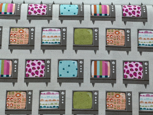 Dear Stella-Lazy Sunday/Chill Pammie Jane Fabric Retro Tv