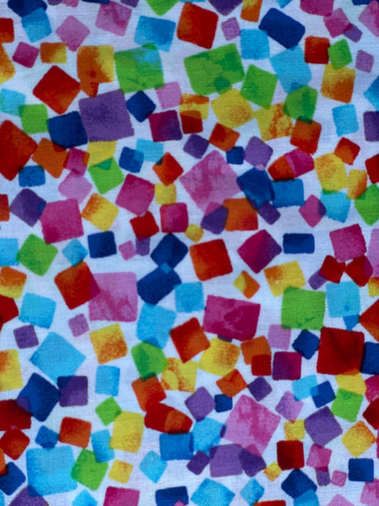 Vibrant Squares on White