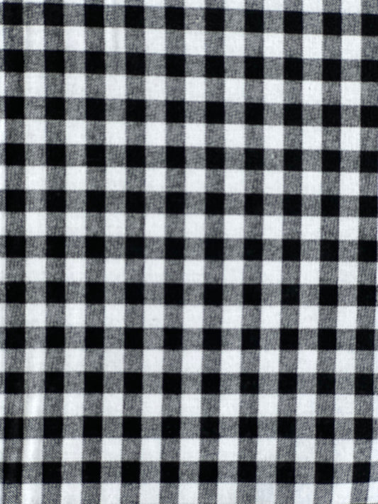 Large Check- Black