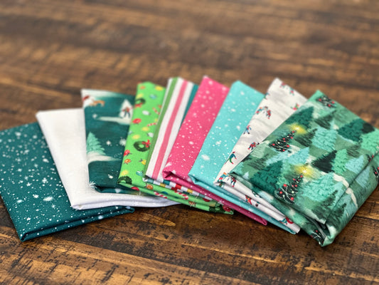 Christmas Village Fat Quarter Bundle by Whistler Studios for Windham Fabrics