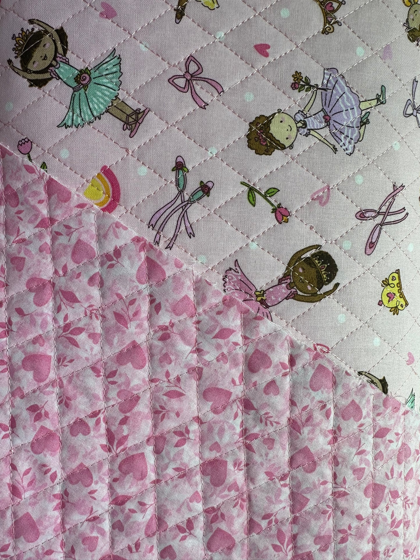 Ballerina and Hearts DFQ Cotton with Batting 18664 AAQ