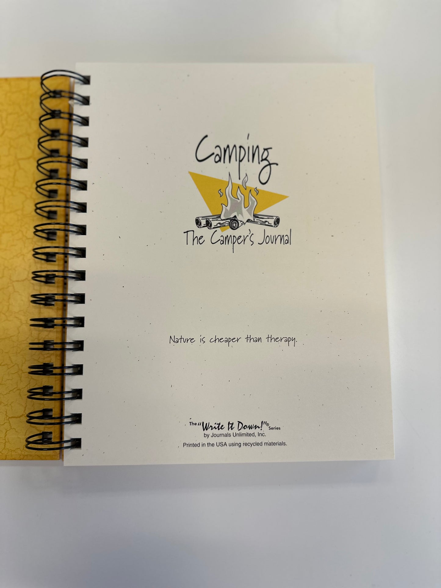 Write It Down Camping Journal