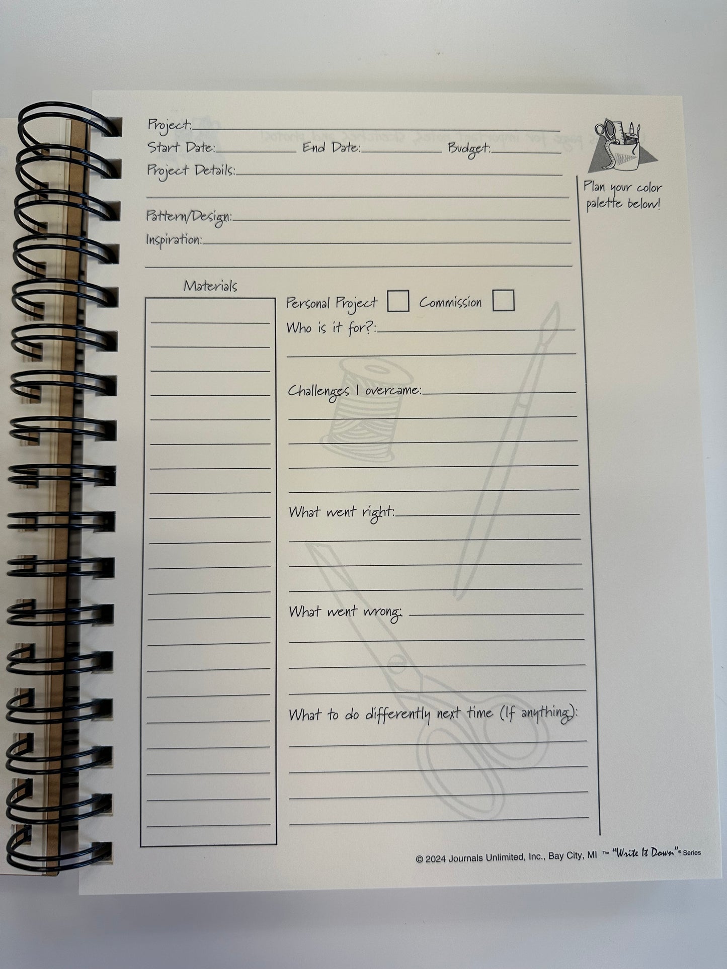 Write It Down Crafting Journal