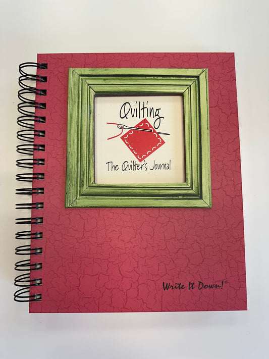 Write It Down Quilting Journal Red Cover