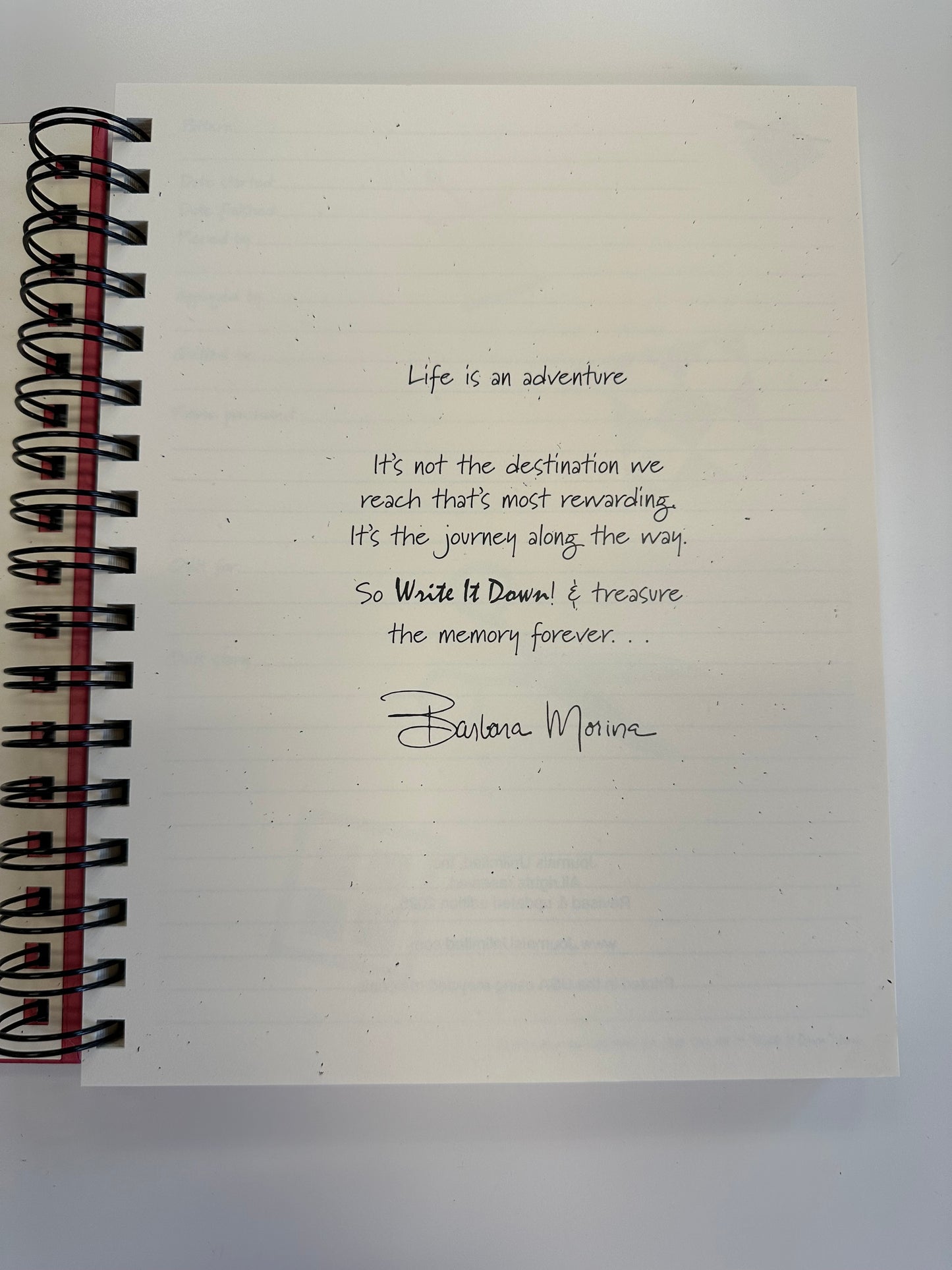 Write It Down Quilting Journal Red Cover