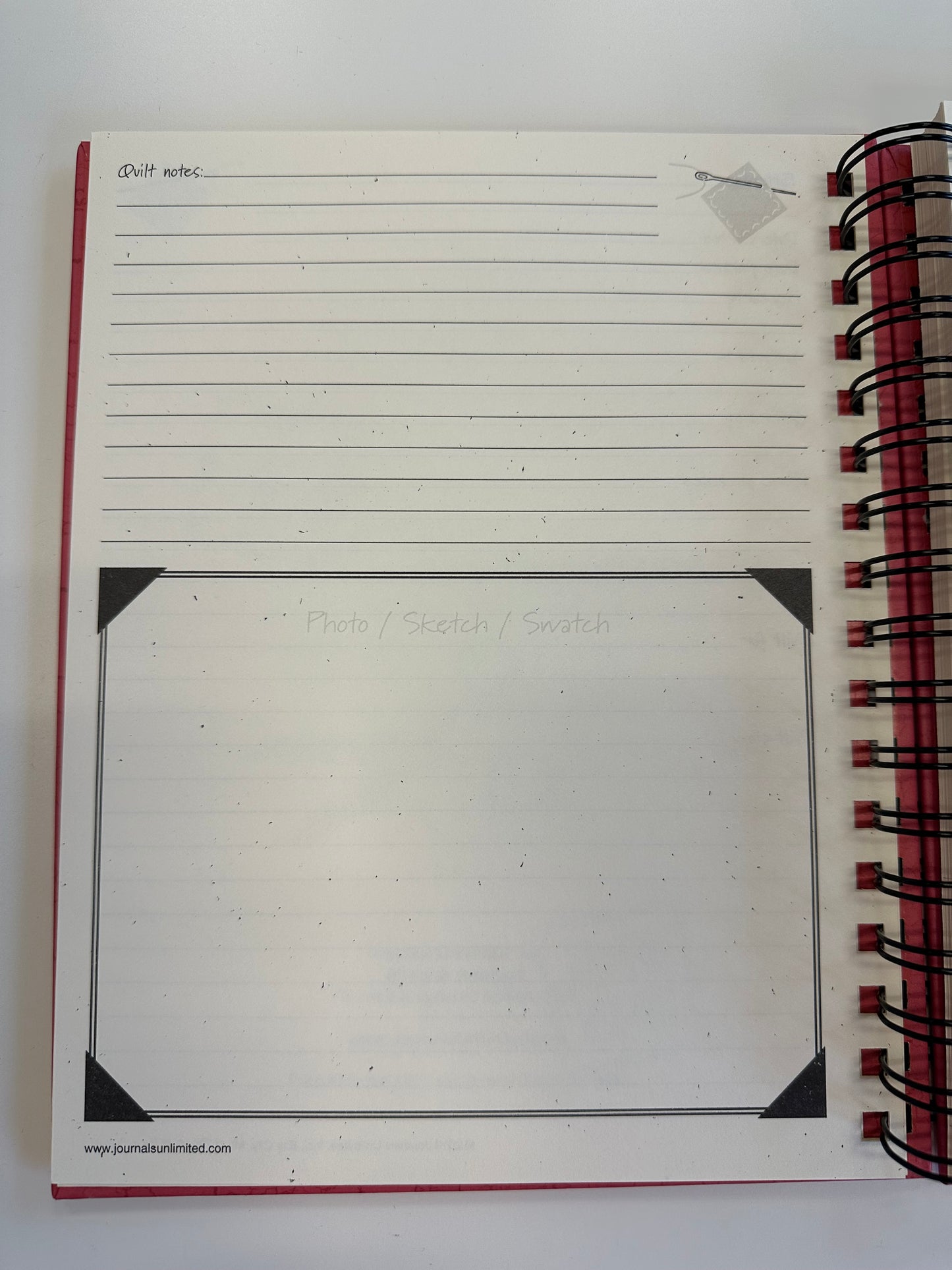 Write It Down Quilting Journal Red Cover