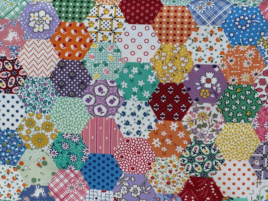 Aunt Grace Goes Scrappy R351524D Multi Hexagon