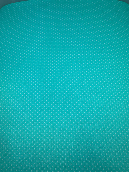 Micro Dots 20707 White Dots on Wash Turquoise